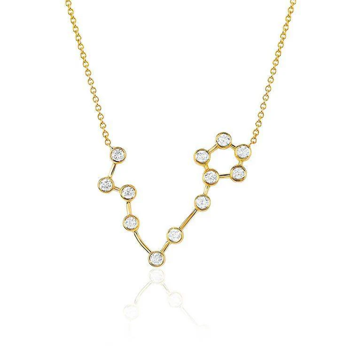 Pisces Diamond Constellation Necklace