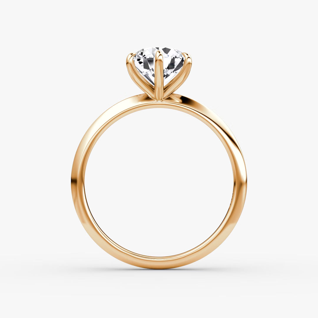 The Knife-Edge Round Brilliant Engagement Ring