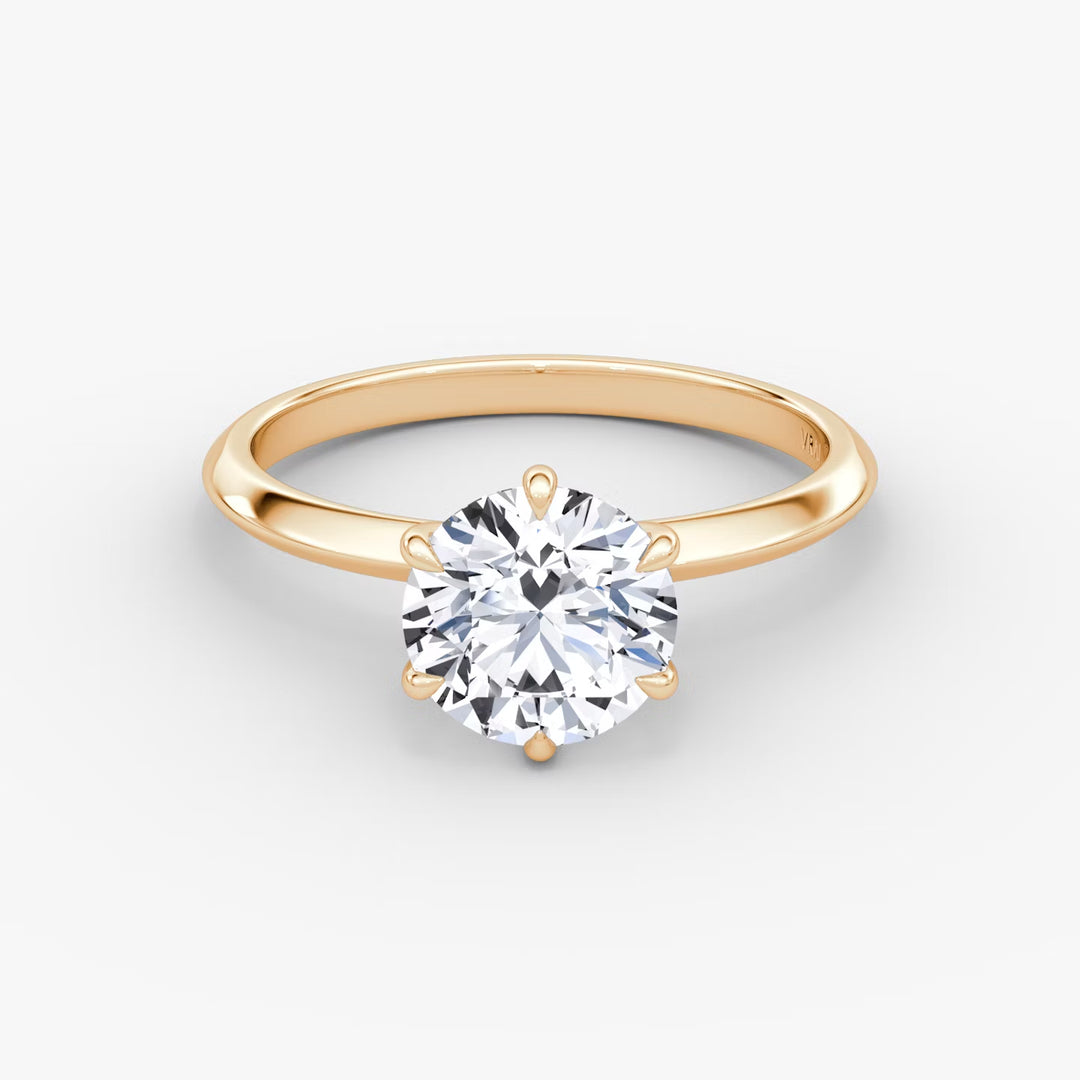 The Knife-Edge Round Brilliant Engagement Ring