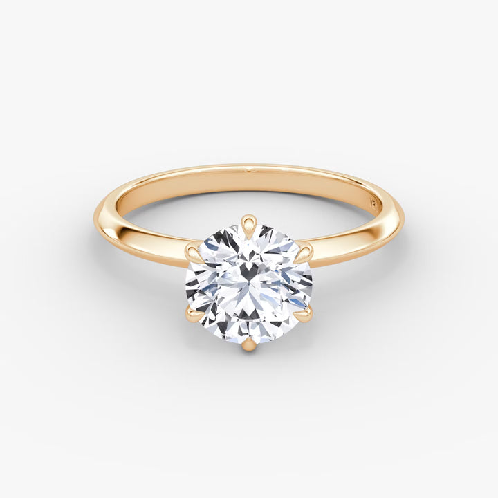 The Knife-Edge Round Brilliant Engagement Ring
