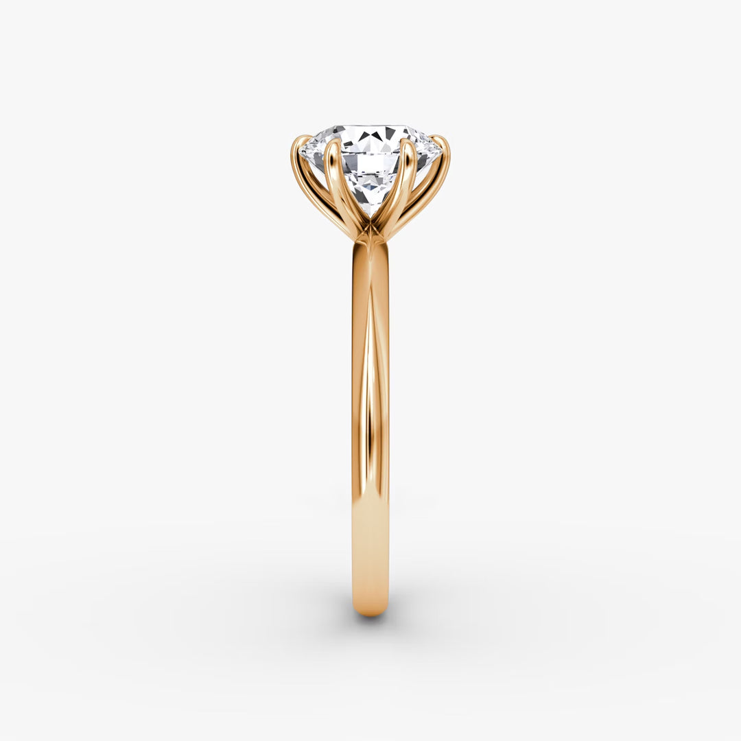 The Knife-Edge Round Brilliant Engagement Ring