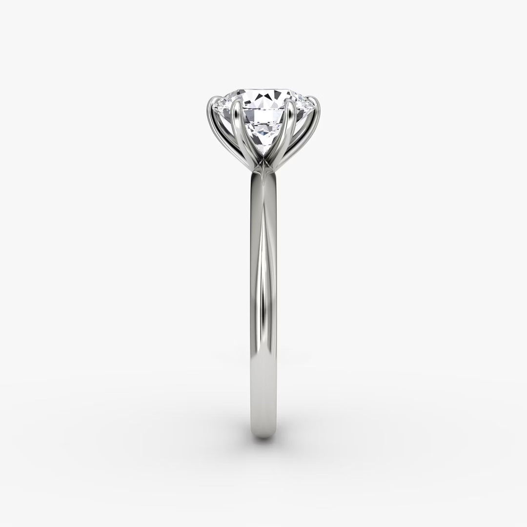 The Knife-Edge Round Brilliant Engagement Ring