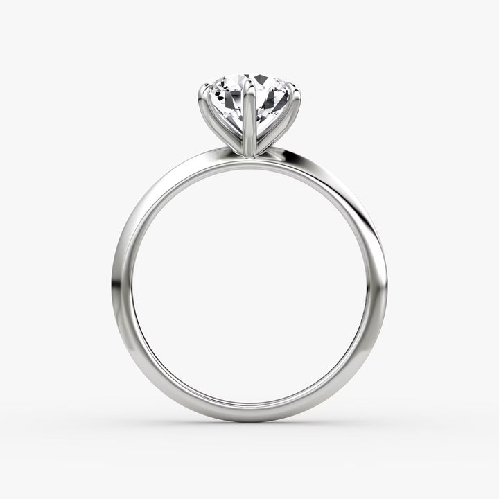 The Knife-Edge Round Brilliant Engagement Ring