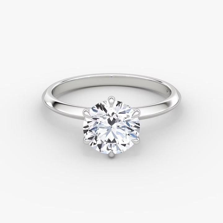 The Knife-Edge Round Brilliant Engagement Ring