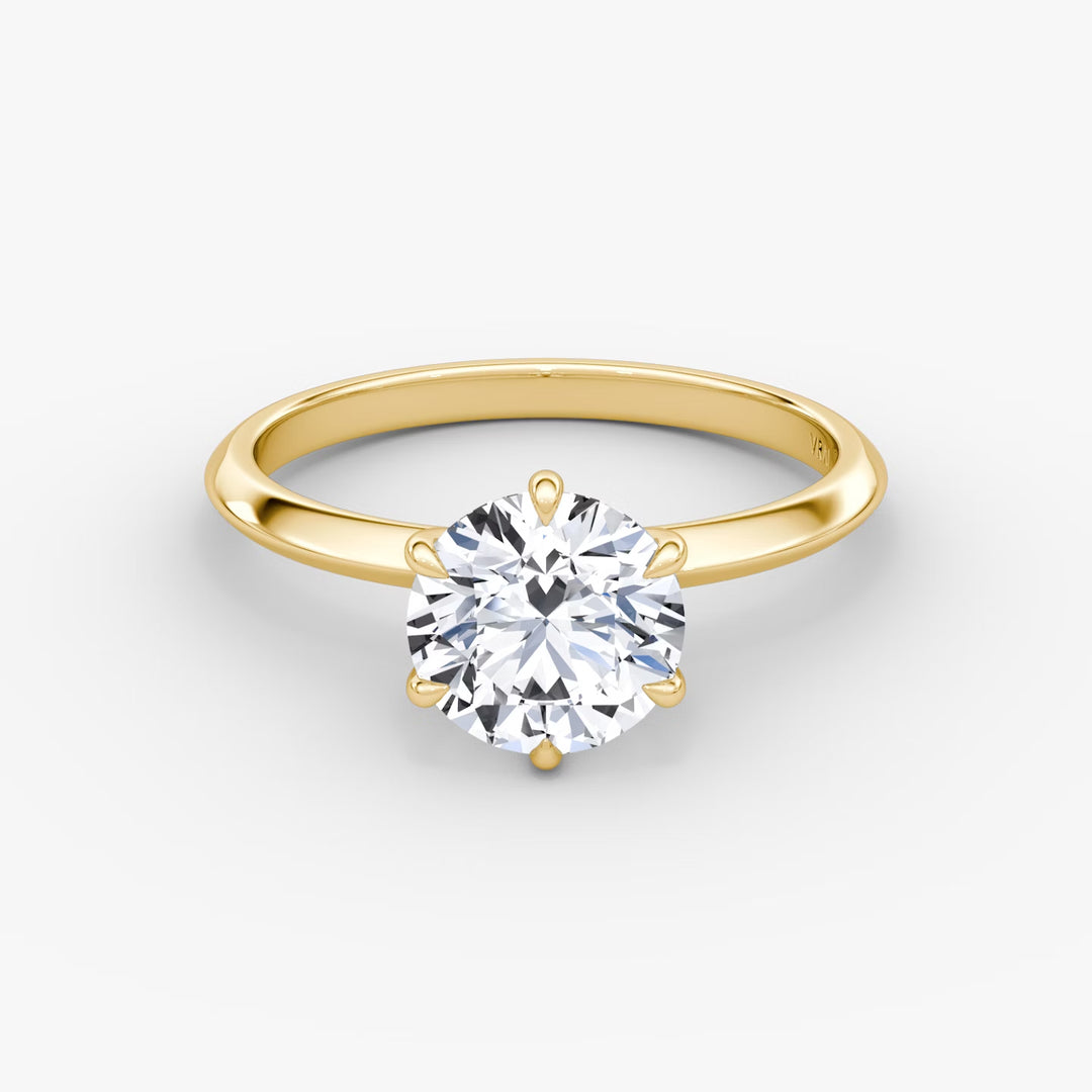 The Knife-Edge Round Brilliant Engagement Ring