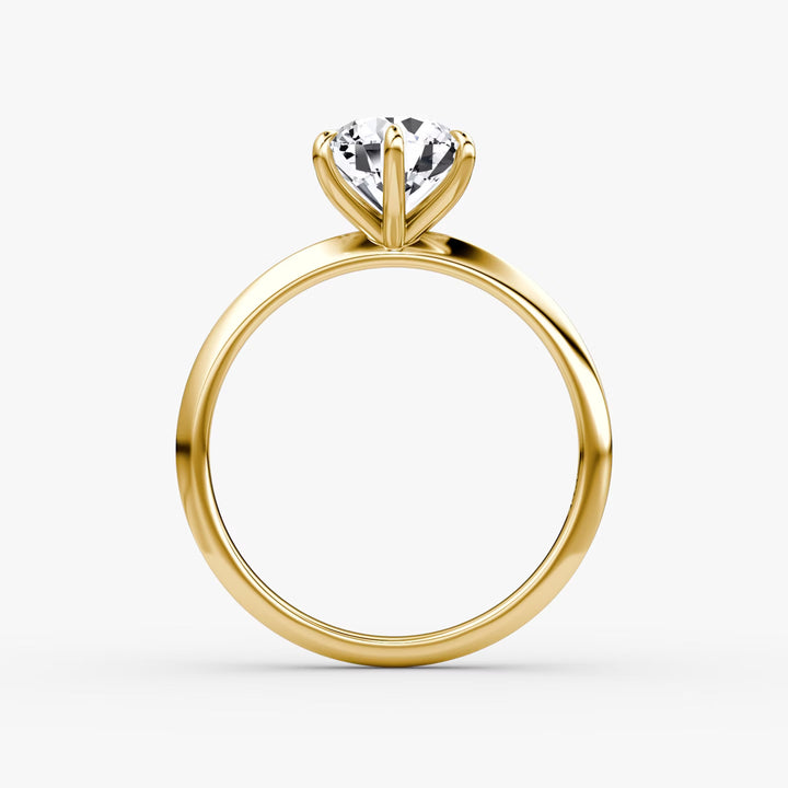 The Knife-Edge Round Brilliant Engagement Ring