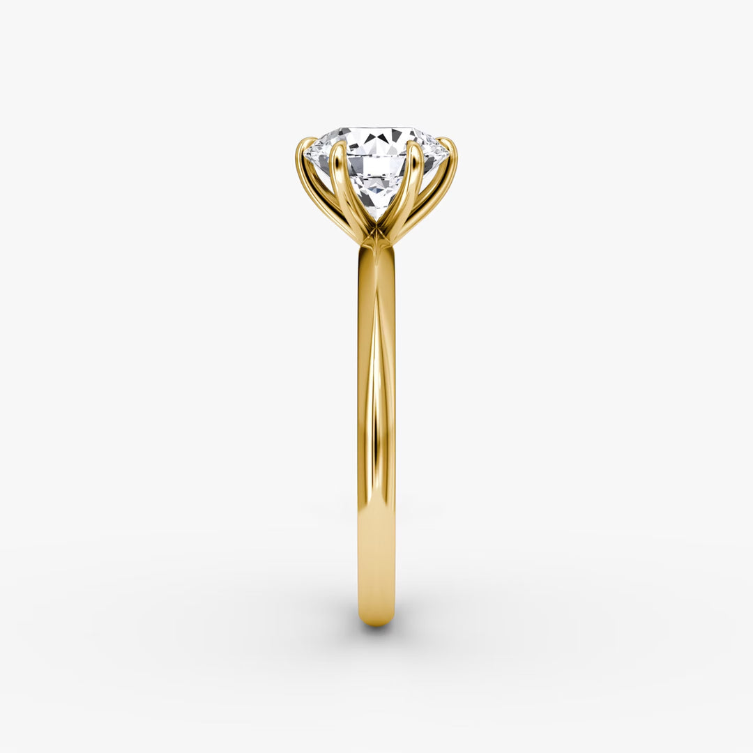 The Knife-Edge Round Brilliant Engagement Ring