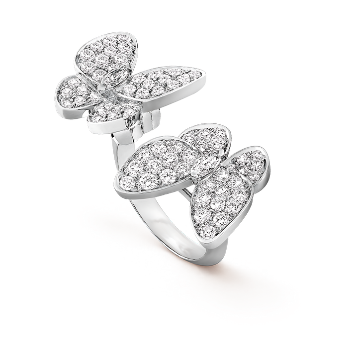 Two Butterfly Between the Finger ring