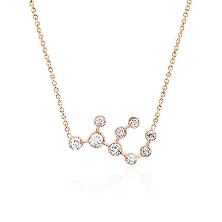Virgo Diamond Constellation Necklace