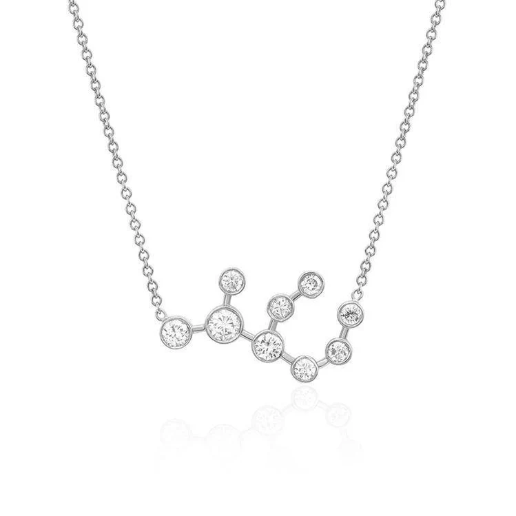 Virgo Diamond Constellation Necklace