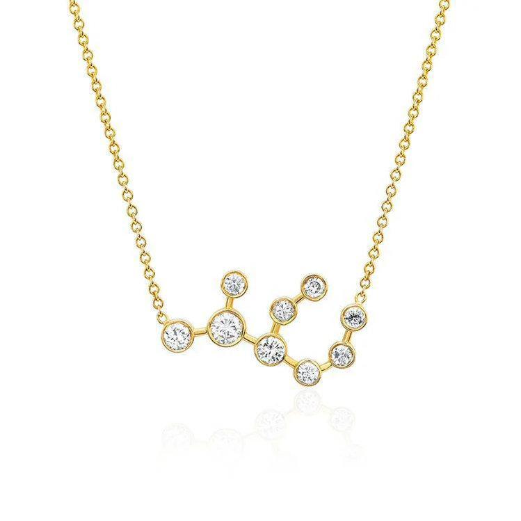 Virgo Diamond Constellation Necklace