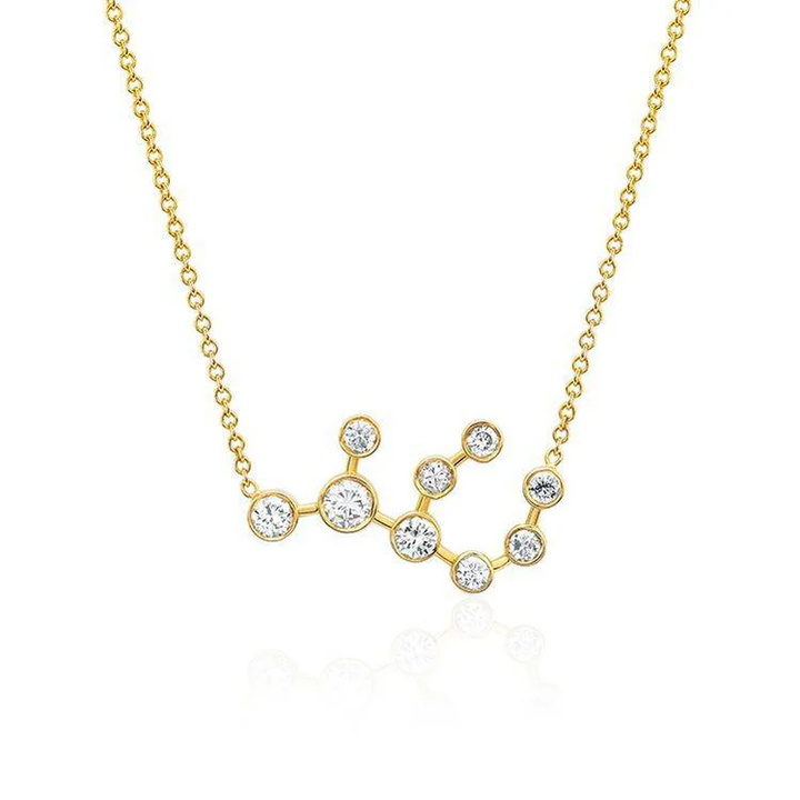 Virgo Diamond Constellation Necklace