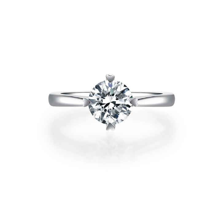 Elegant Bypass Solitaire Engagement Ring