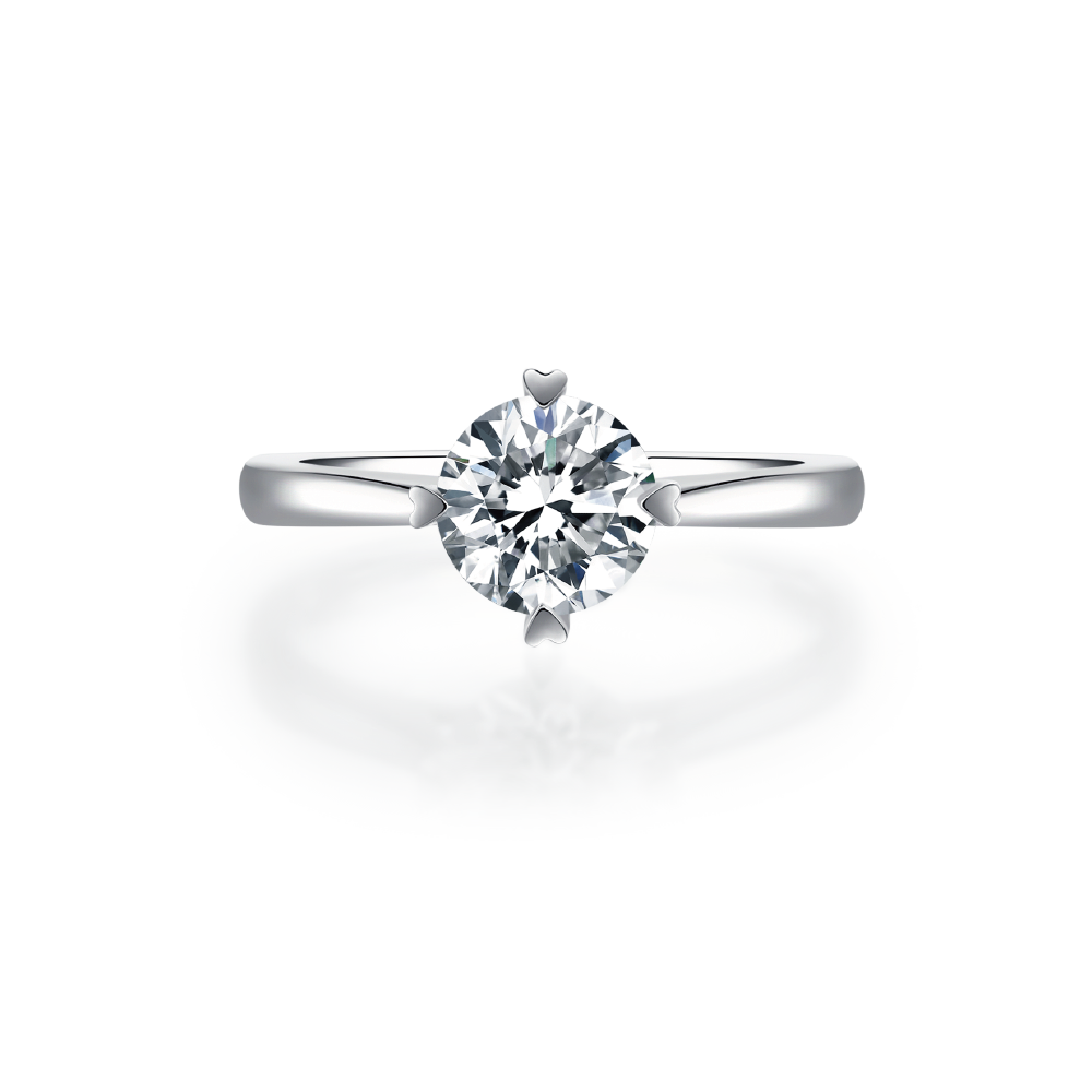 Elegant Bypass Solitaire Engagement Ring